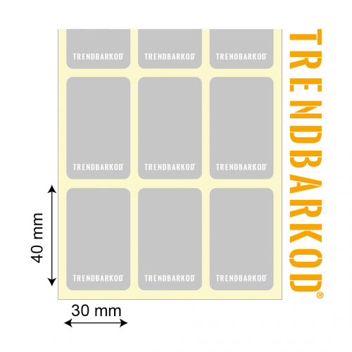 40 * 30 MM 3'LÜ AYRIK SİLVER MAT YAPIŞKANLI ETİKET (3000) 40 * 30 MM 3'LÜ AYRIK SİLVER MAT YAPIŞKANLI ETİKET (3000)
