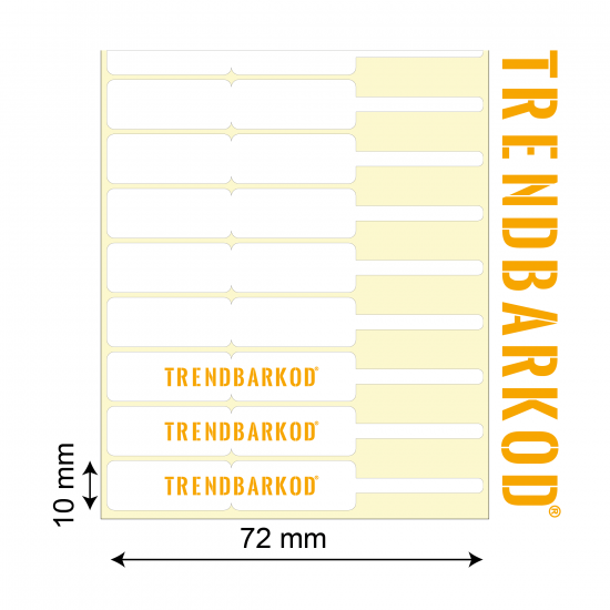 10x72 MM Kuşe Kuyumcu Etiketi – Altın ve Mücevher Etiketleme Çözümü