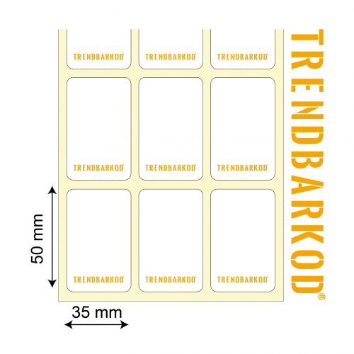 50 * 35 mm 3'lü Ayrık Lamine Termal Yapışkanlı Etiket (1000) 50 * 35 mm 3'lü Ayrık Lamine Termal Yapışkanlı Etiket (1000)