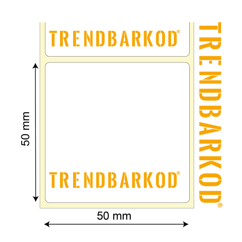 50 * 50 mm Lamine Termal Yapışkanlı Etiket (1000) 50 * 50 mm Lamine Termal Yapışkanlı Etiket (1000)