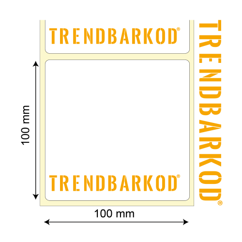 100 * 100 MM TEKLİ TERMAL STICKER (500)