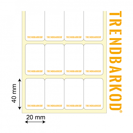 40 * 20 MM 4LÜ BİTİŞİK TERMAL STICKER (4000) - trendbarkod