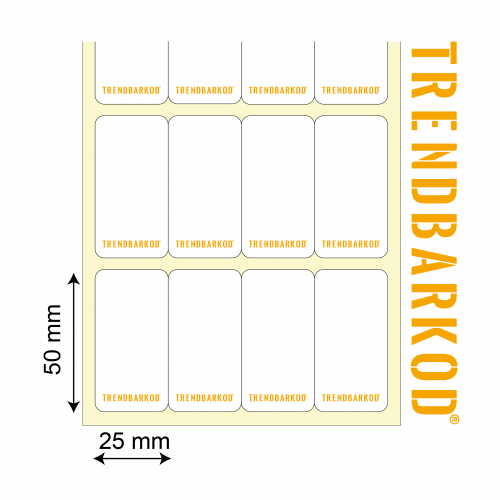50 * 25 MM 4'LÜ BİTİŞİK TERMAL STICKER (4000)