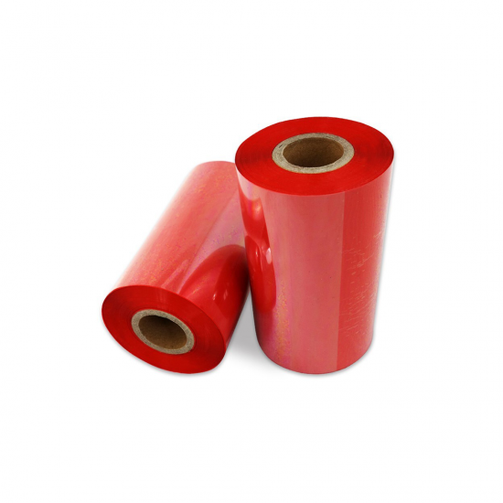60 MM * 300 MT. KIRMIZI WAX/RESIN RİBON - trendbarkod