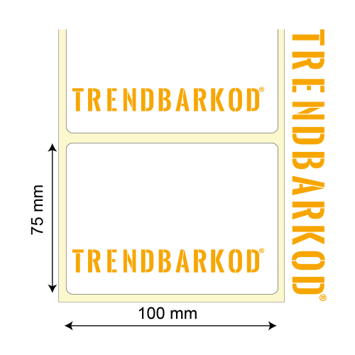 75 * 100 mm Kuşe Sürsajlı Yapışkanlı Etiket (1000) 75 * 100 mm Kuşe Sürsajlı Yapışkanlı Etiket (1000)