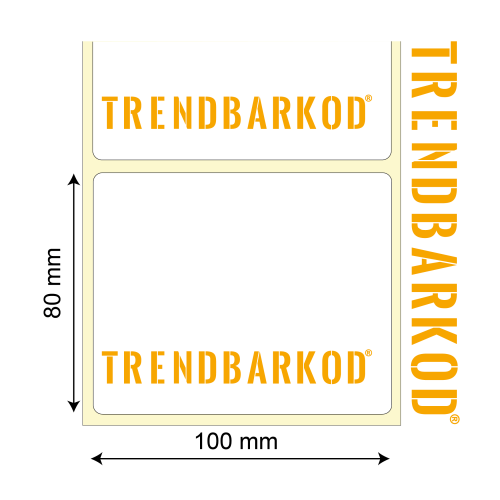 80 * 100 mm Kuşe Sürsajlı Yapışkanlı Etiket (1000) 80 * 100 mm Kuşe Sürsajlı Yapışkanlı Etiket (1000)