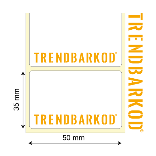 35 * 50 mm Termal Sürsajlı Yapışkanlı Etiket (1000)